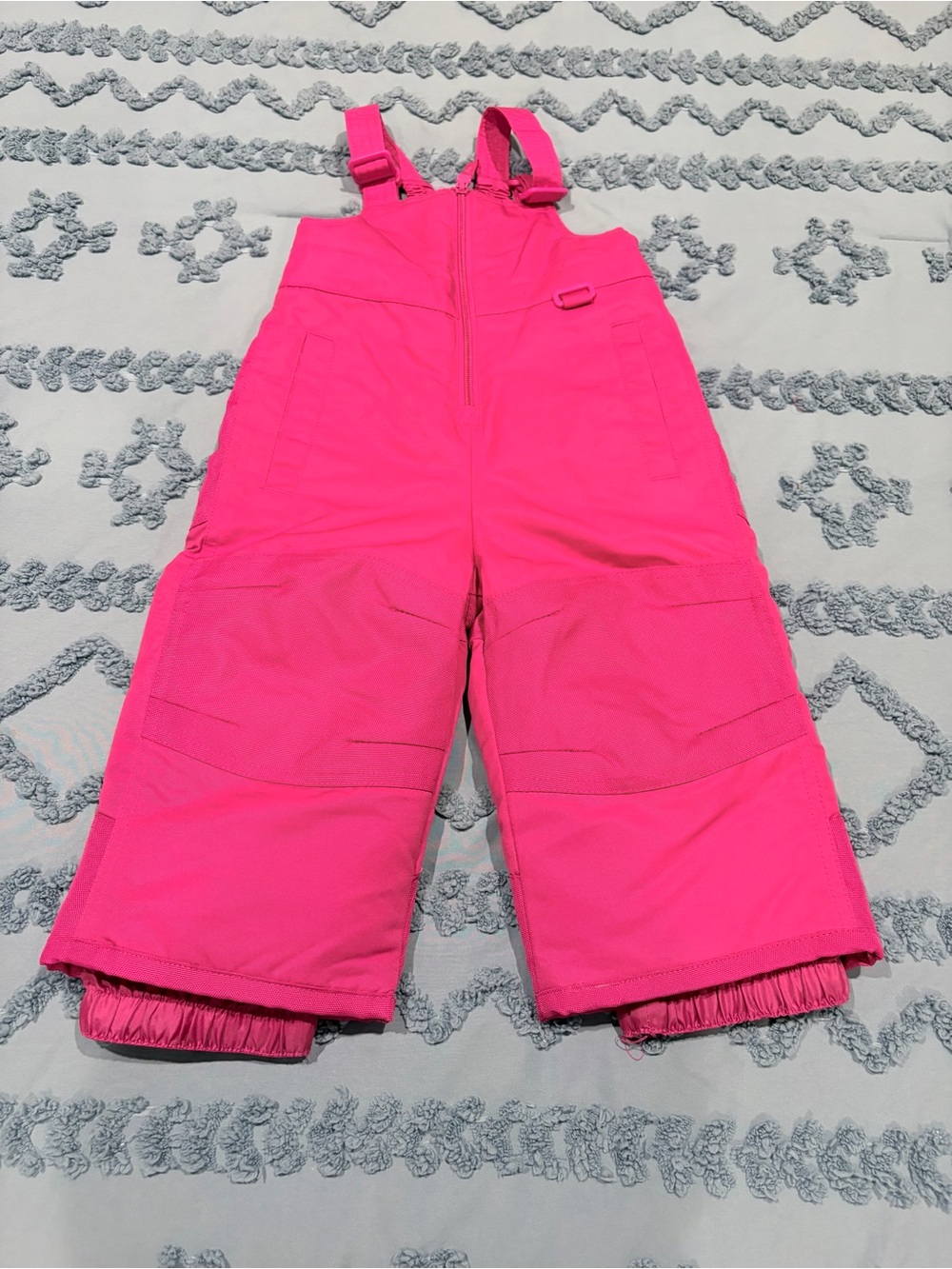 Circo Bright Pink Kids Snow Overalls